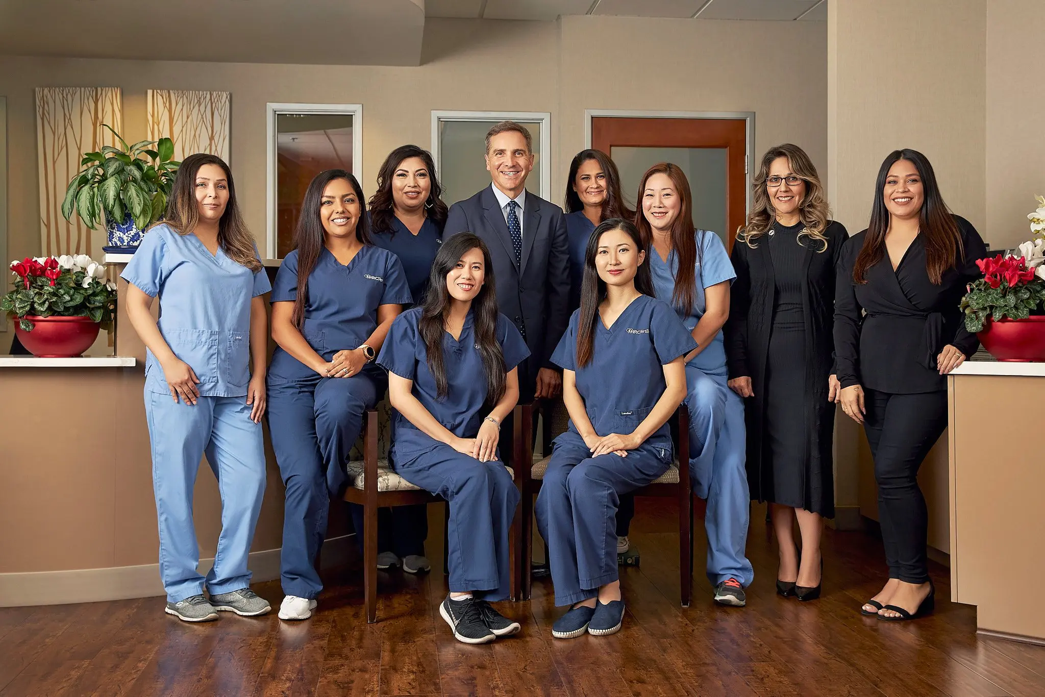 Dentist Office Team Portrait in the lobby of the dentist