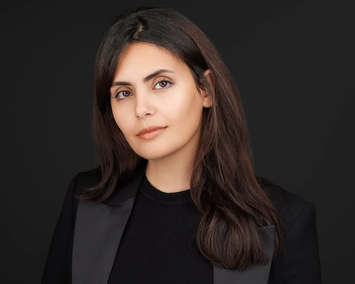 Mortgage broker headshot on dark background