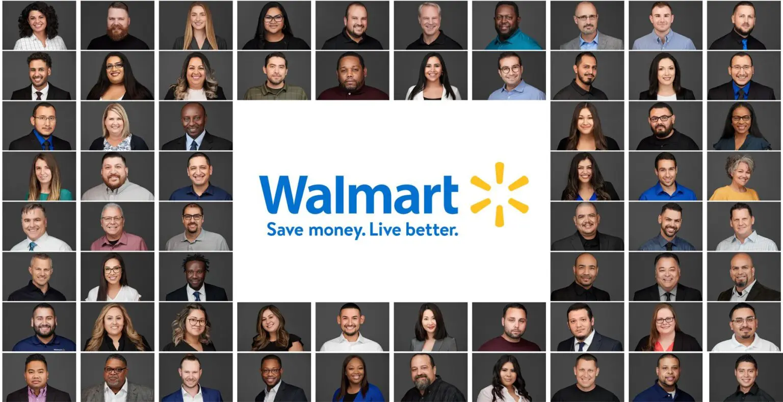 Walmart professional headshots collage