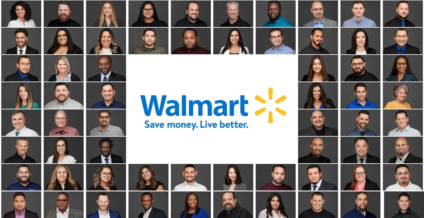 Walmart professional headshots collage