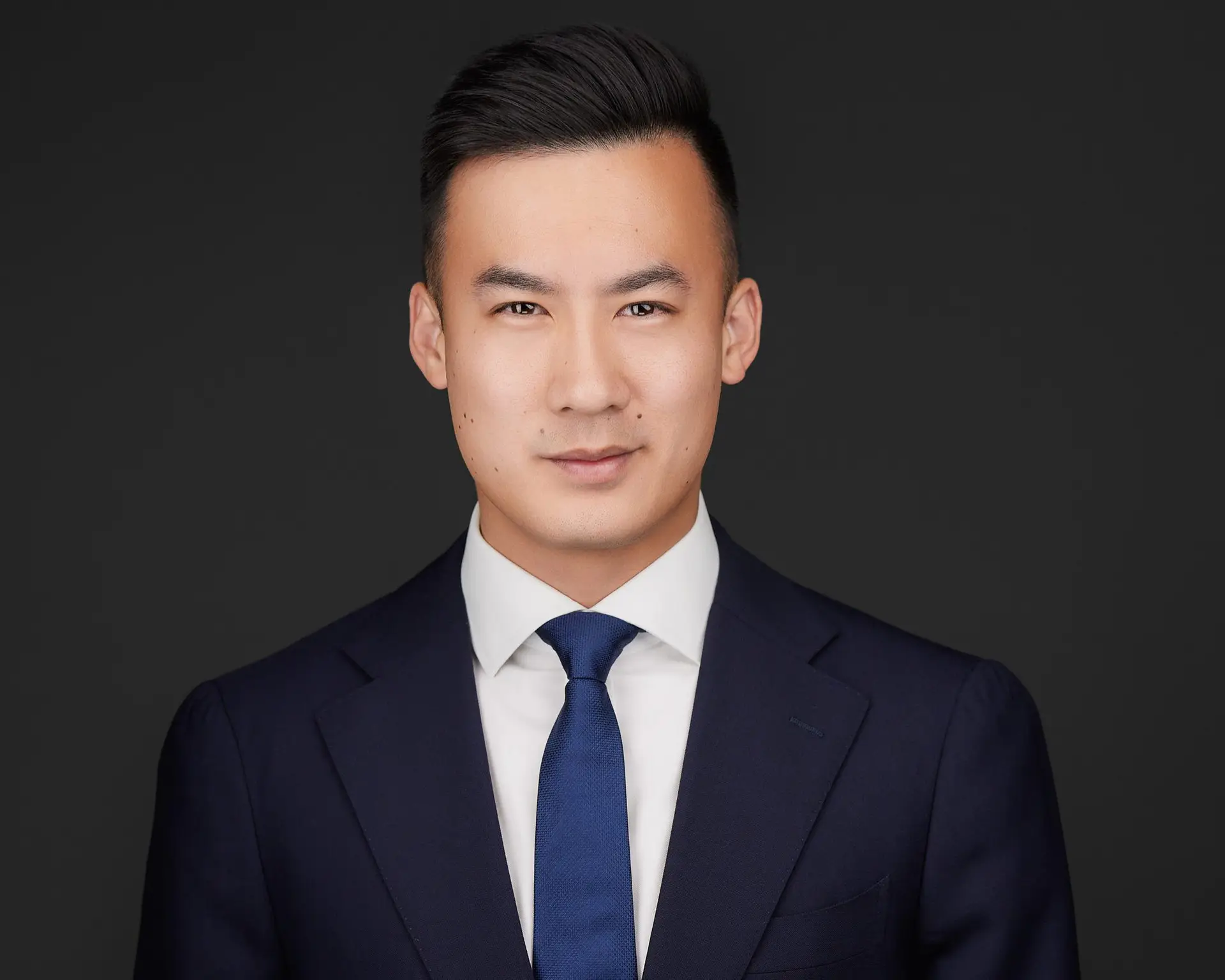 Classic business portrait in a suit and tie