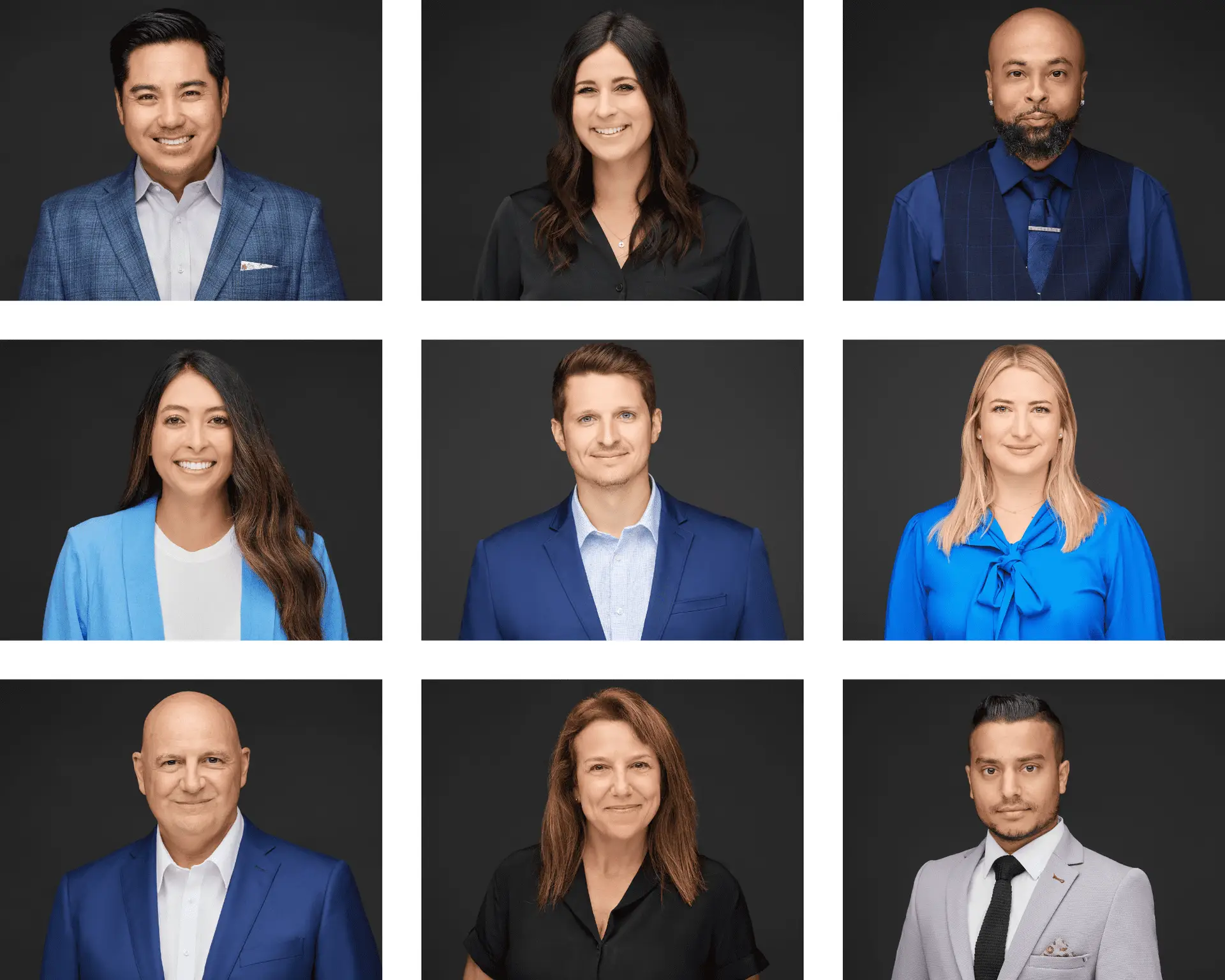 Collage of professional headshots