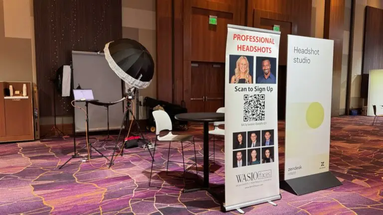 Headshot Booth at a conference in Las Vegas